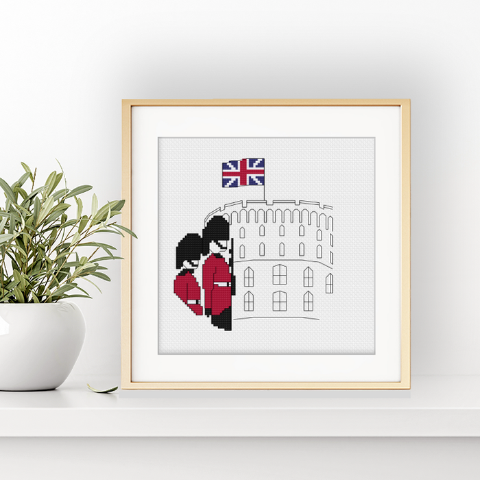 Windsor Castle Cross Stitch Pattern by Peppermint Purple
