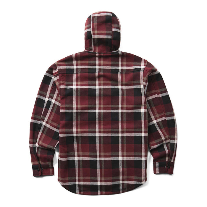 Wolverine Men's Bucksaw II Flannel Snap Hooded Shirt Jac Long Sleeve T-Shirts Wolverine