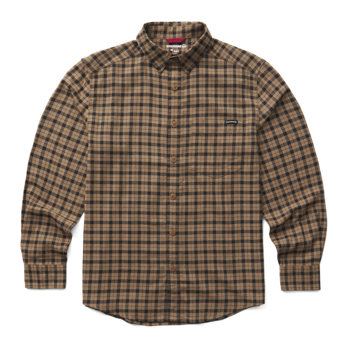 Wolverine Men's Re-Built Chest Pocket Button-Up Long Sleeve Work Shirt Work Shirts Wolverine Cub 2XL Reg