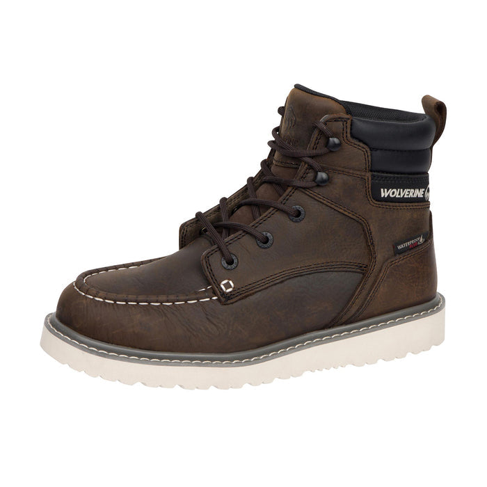 Wolverine Men's Trade Wedge 6" Moc-Toe Soft Toe Work Boot Work Boots Wolverine