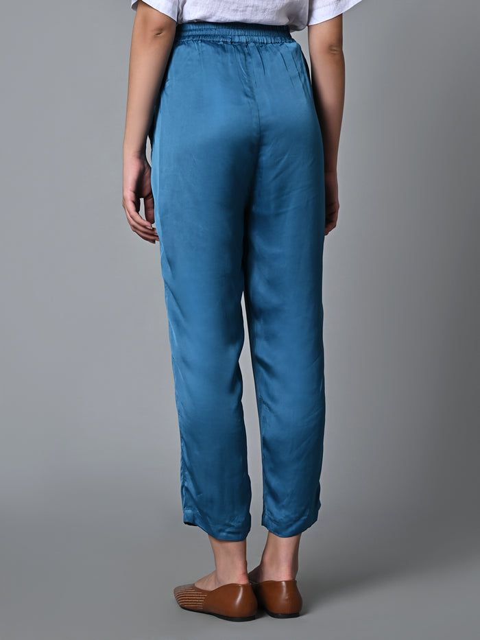 Women's Fit Modal Pant Regular Blue