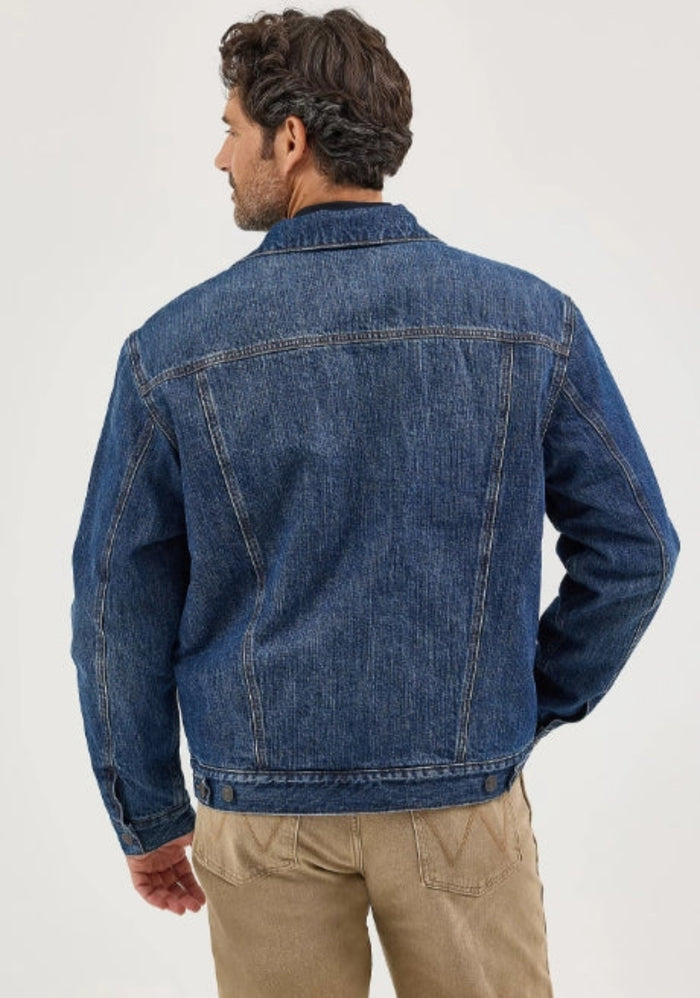 Wrangler Men's Retro® Sherpa Lined Button Denim Jacket Jackets & Coats Wrangler