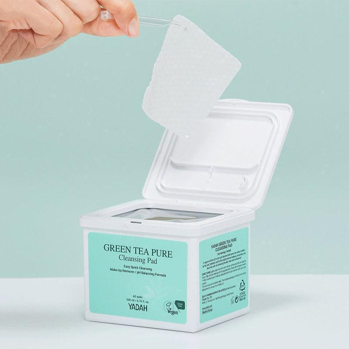 [YADAH] Green Tea Pure Cleansing Pad 200ml 60EA - Ballagrio