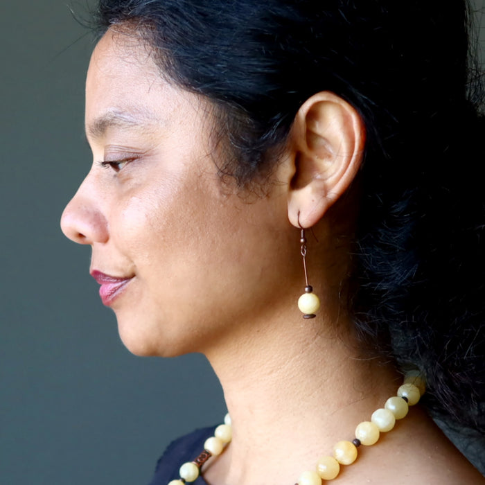 Yellow Calcite Earrings My Daily Drop of Sunshine