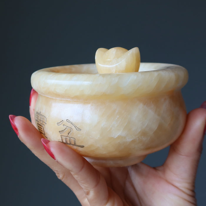 Calcite Money Bowl and ingots