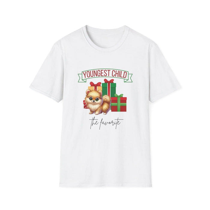 Youngest Child, The Favorite 🎁🐶 Pomeranian - Unisex Tee! 🎁👑 - Whippie's