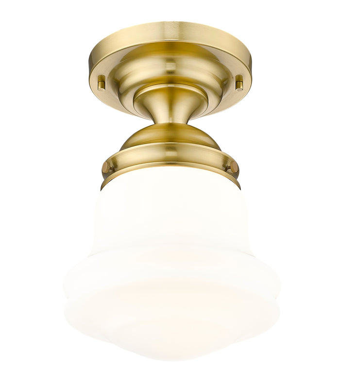 Flush Mount Z-Lite 735F10-LG Luxe Gold Vaughn 1 Light Flush Mount Z-Lite