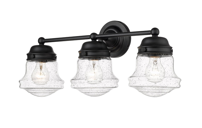Vanity Z-Lite 736-3V-MB Matte Black Vaughn 3 Light Vanity Z-Lite