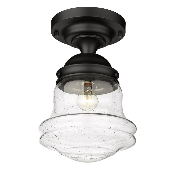 Flush Mount Z-Lite 736F10-MB Matte Black Vaughn 1 Light Flush Mount Z-Lite