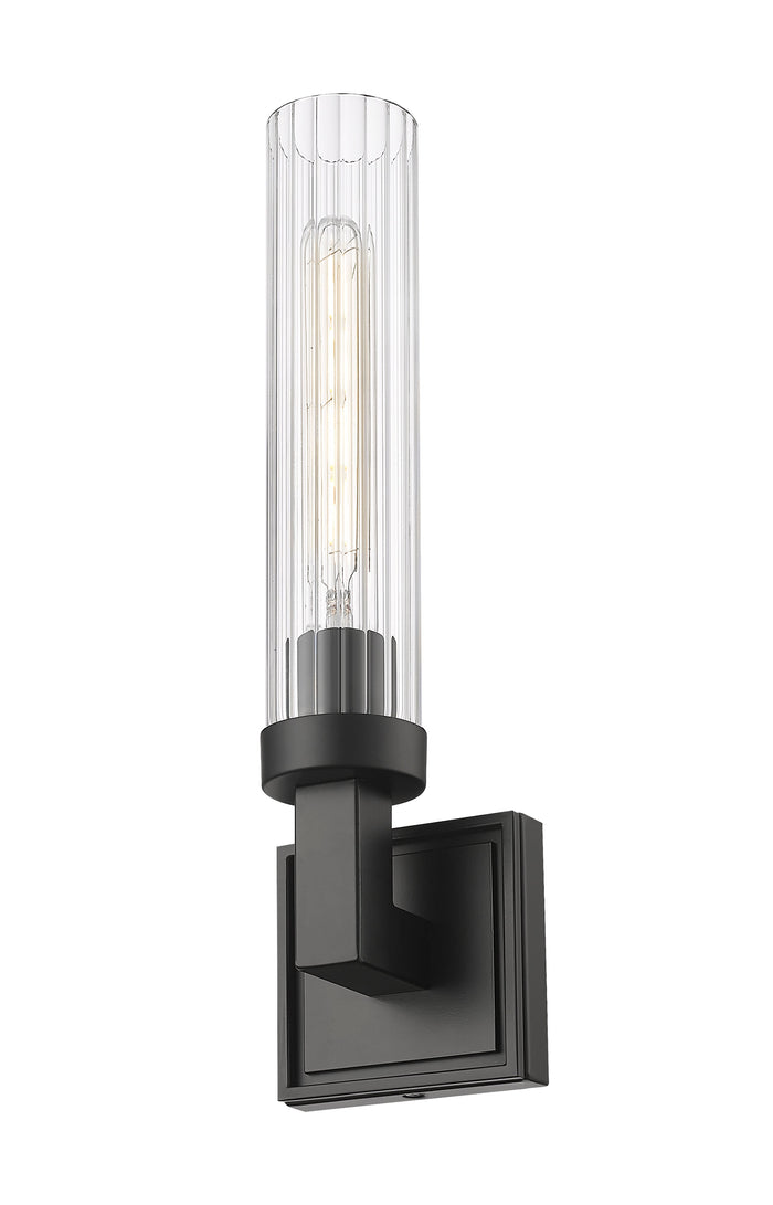 Wall Sconce Z-Lite 740-1S-MB Matte Black Beau 1 Light Wall Sconce Z-Lite
