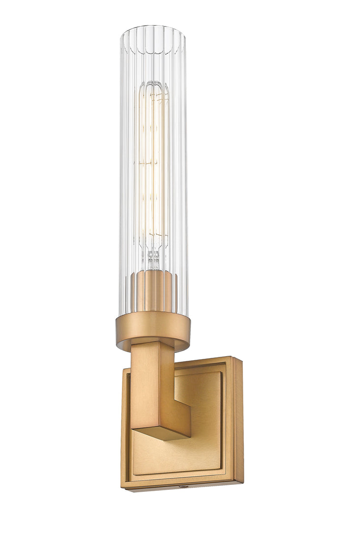 Wall Sconce Z-Lite 740-1S-RB Rubbed Brass Beau 1 Light Wall Sconce Z-Lite