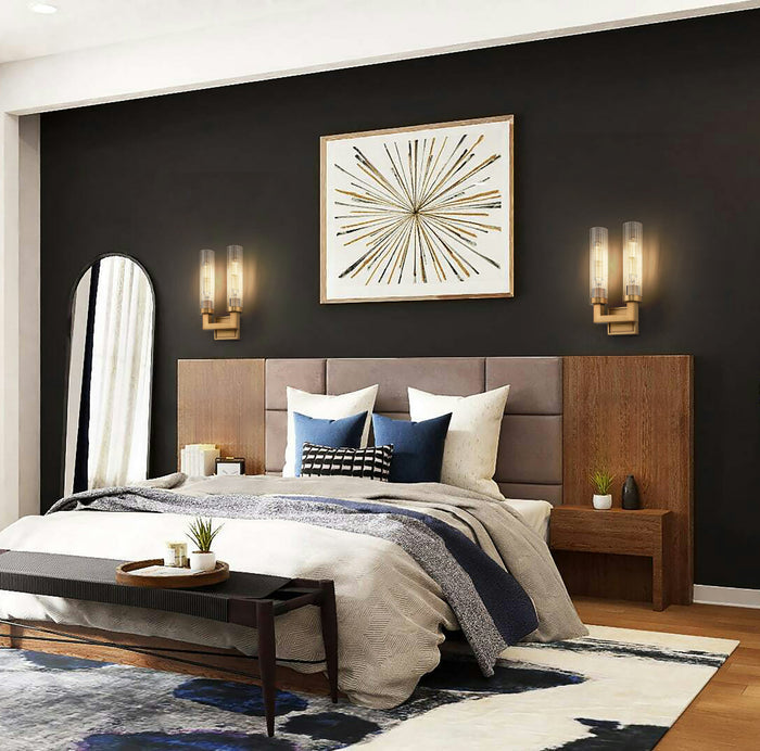 Wall Sconce Z-Lite 740-2S-RB Rubbed Brass Beau 2 Light Wall Sconce Z-Lite